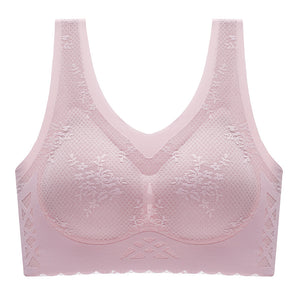 Women's comfortable latex breathable inner cup sleep bra