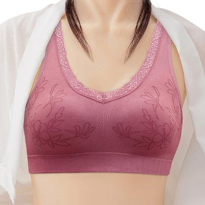 Soft Cup Seamless Push Up Lingerie Middle-Aged Women Underwear