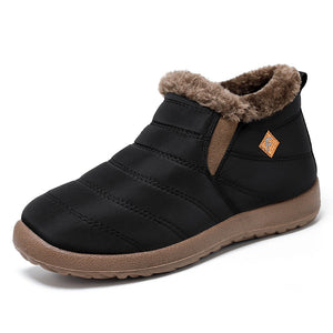 Women's winter high top warm fleece thick snow boots