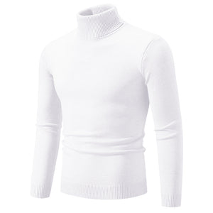 Men's Soft Cotton Slim Fit Turtleneck Sweater