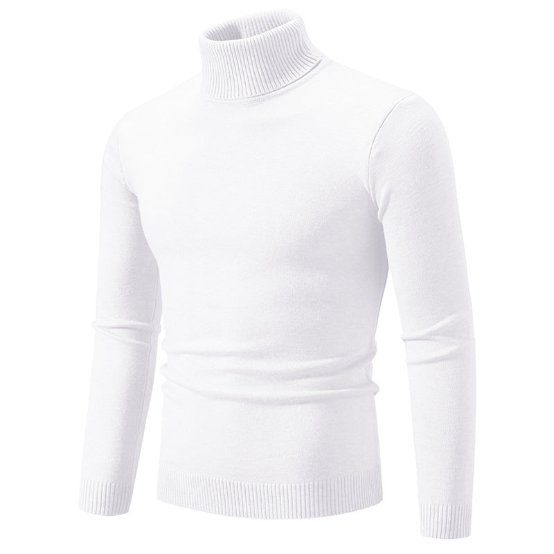 Men's Soft Cotton Slim Fit Turtleneck Sweater