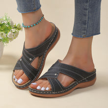 Load image into Gallery viewer, Women&#39;s Casual Round Toe Wedge Slippers
