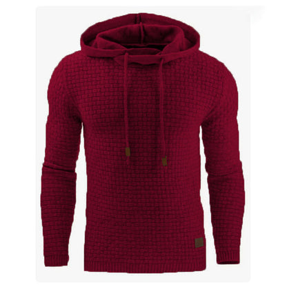 Winter Men's Hoodie Drawstring Sweatshirt Slim Hood Sweatshirt