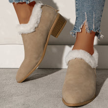 Load image into Gallery viewer, Winter Fashion Thick Heel Short Boots For Women With Plush Lining And Casual Rear Zipper Short Boots
