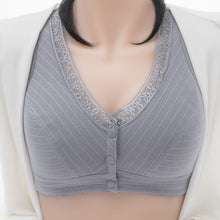 Load image into Gallery viewer, Soft Cotton Front Button Underwireless Tank Bra
