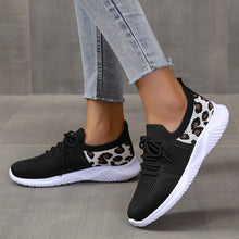 Load image into Gallery viewer, Ladies Round Toe Mesh Breathable Flat Sneakers
