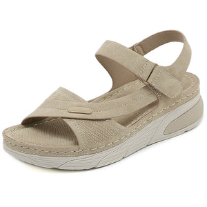 Women's Casual Thick Sole Velcro Sandals