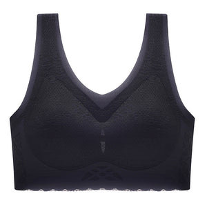 Women's comfortable latex breathable inner cup sleep bra