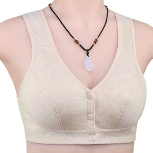 Ladies Cotton Tank Front Button Bra