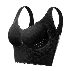 Women Seamless Lace Underwear Large Bralette Breathable Padded Wire Free Bras