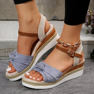 Summer Fish Mouth Bow Knot Sandals