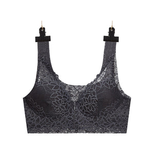 Ladies Zip Front Push Up Lace Bra