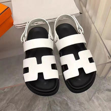 Load image into Gallery viewer, Women&#39;s New Summer Flat Hollow Velcro Sandals
