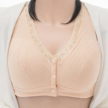 Load image into Gallery viewer, Soft Cotton Front Button Underwireless Tank Bra
