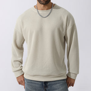 Men's Winter Sweater Loose Round Neck Thickened Sweater