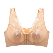 Load image into Gallery viewer, Large size lace push-up breathable ultra-thin front button bra
