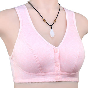 Ladies Cotton Tank Front Button Bra