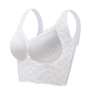 Women Seamless Lace Underwear Large Bralette Breathable Padded Wire Free Bras