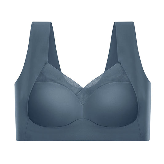 Integrated Fixed Cup GluE-free Plus Size Sports Bra