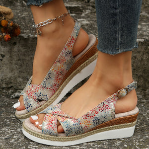 Summer Fashion Buckle Platform Beach Sandals