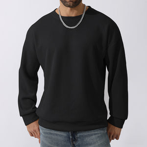 Men's Winter Sweater Loose Round Neck Thickened Sweater