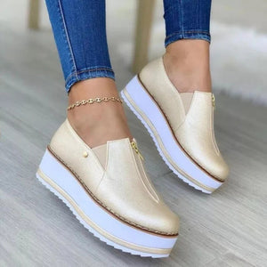 2024 autumn thick sole and heightened casual women's shoes