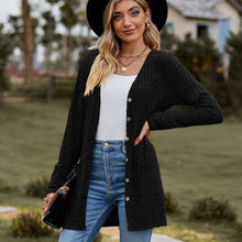 Load image into Gallery viewer, Sweaters for Women Cardigan Dressy Solid Open Front Long Knited Cardigan Sweater Fashion Loose Fit Coat Tops
