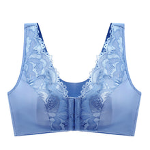 Load image into Gallery viewer, Large size lace push-up breathable ultra-thin front button bra
