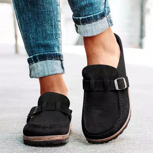 Women's Round Toe Low Heel Casual Shoes