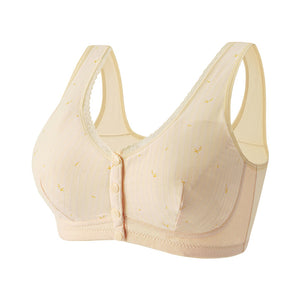 Front Button No Steel Ring Comfortable Breathable Bra