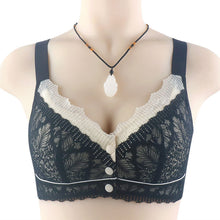 Load image into Gallery viewer, Women&#39;s Lace Front Button Adjustable Straps Bra
