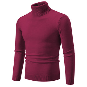 Men's Soft Cotton Slim Fit Turtleneck Sweater