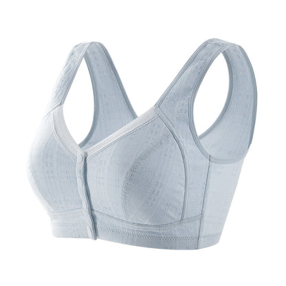 Women Cotton Front Button Bra,Mother Bra