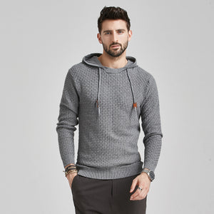 Winter Men's Hoodie Drawstring Sweatshirt Slim Hood Sweatshirt