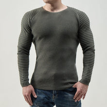 Load image into Gallery viewer, Men&#39;s Basic Knitted Crew Neck Long Sleeve Pullover
