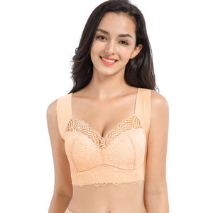 EXTRA LIFT - Ultimate Lift Stretch Full-Figure Seamless Lace Cut-Out Bra