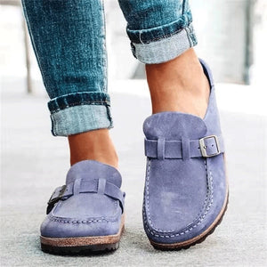 Women's Round Toe Low Heel Casual Shoes