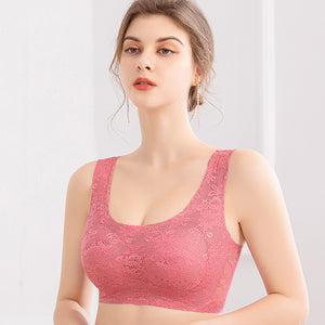 Women's push-up lace bra