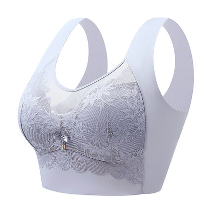 Push-up back lace seamless bra