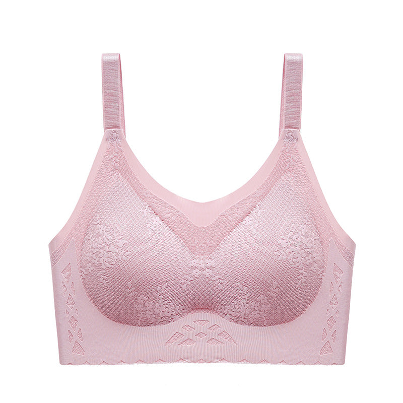 Women's comfortable latex breathable inner cup sleep bra
