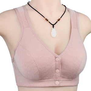 Ladies Cotton Tank Front Button Bra