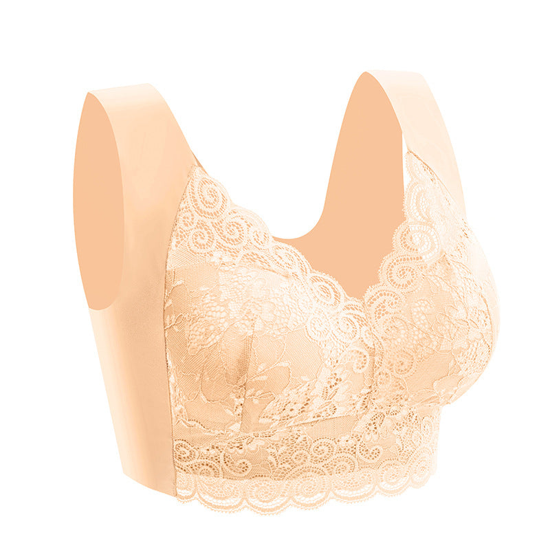 Push up beautiful back no steel ring lace underwear