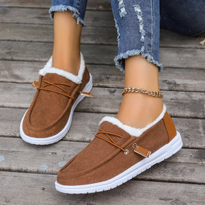 Women's winter thick-soled plus fleece cotton shoes