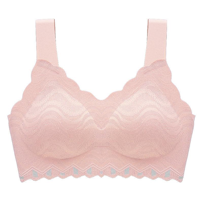 Women's one-piece extended strap latex bra