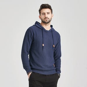 Winter Men's Hoodie Drawstring Sweatshirt Slim Hood Sweatshirt