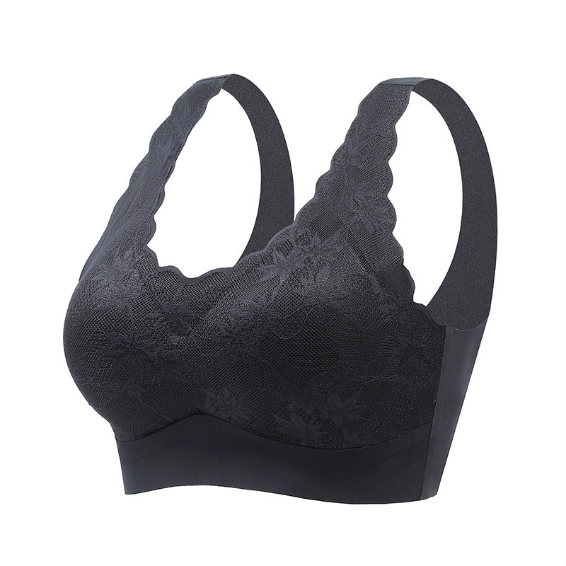 Women's seamless lace wide shoulder underwear