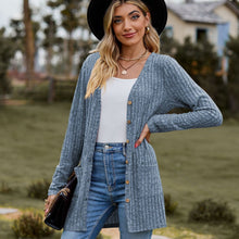 Load image into Gallery viewer, Sweaters for Women Cardigan Dressy Solid Open Front Long Knited Cardigan Sweater Fashion Loose Fit Coat Tops
