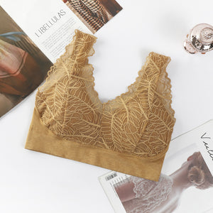 Sexy lace beautiful back cotton gauze breathable bandeau