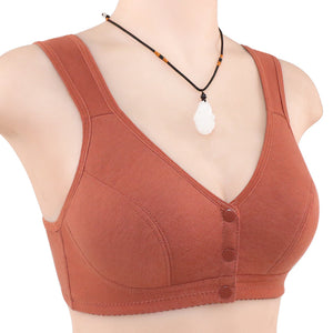 Ladies Cotton Tank Front Button Bra