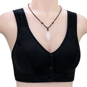 Ladies Cotton Tank Front Button Bra